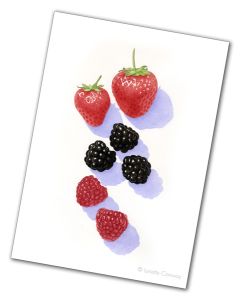 forest fruits, greeting cards