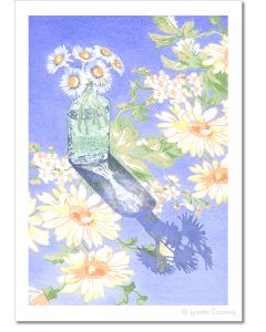 daisies, still life print