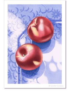 nectarines, still life print